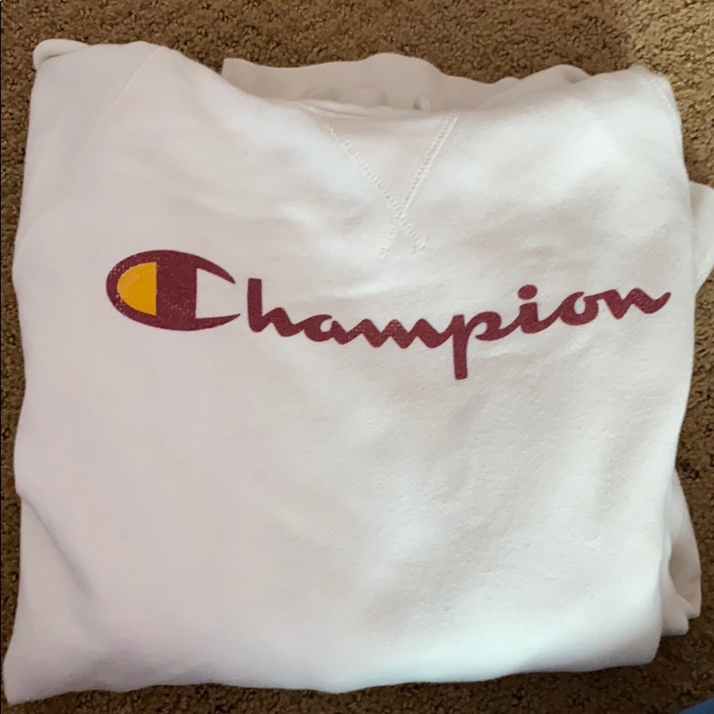 white champion hoodie